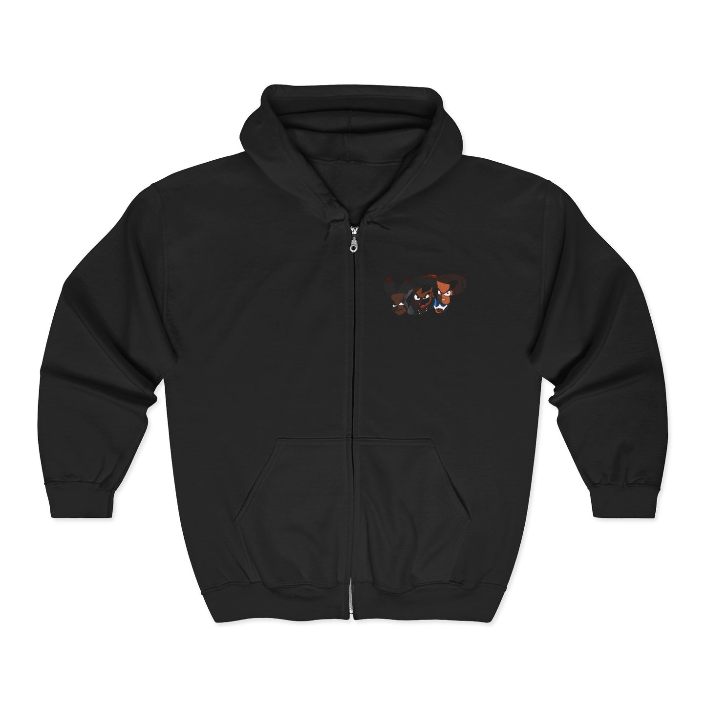 inDivdUalS - D2nice Urban Street Art Full Zip Hoodie