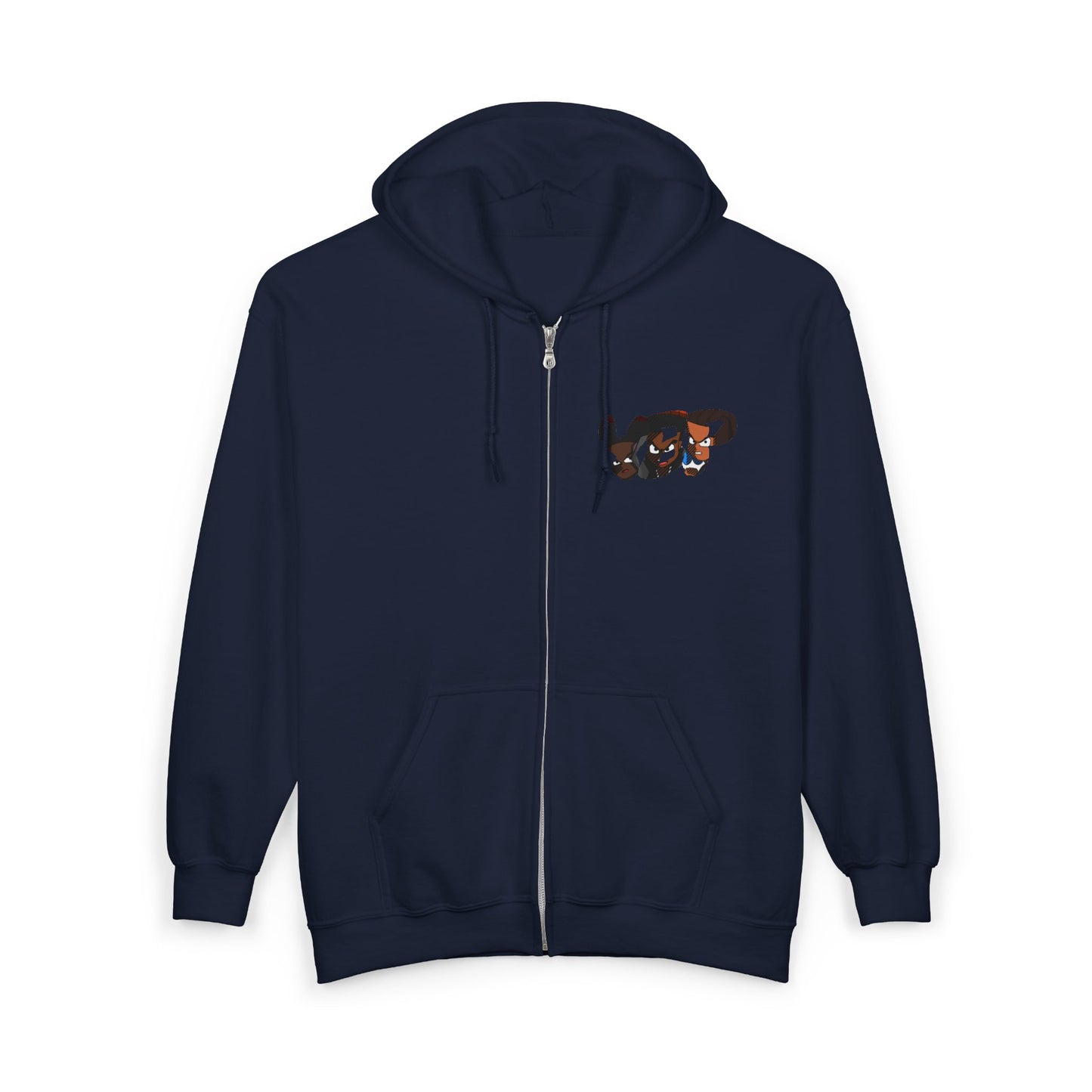 Young Reid - The SLEIGH Watcher Christmas Street Art Full Zip Hoodie