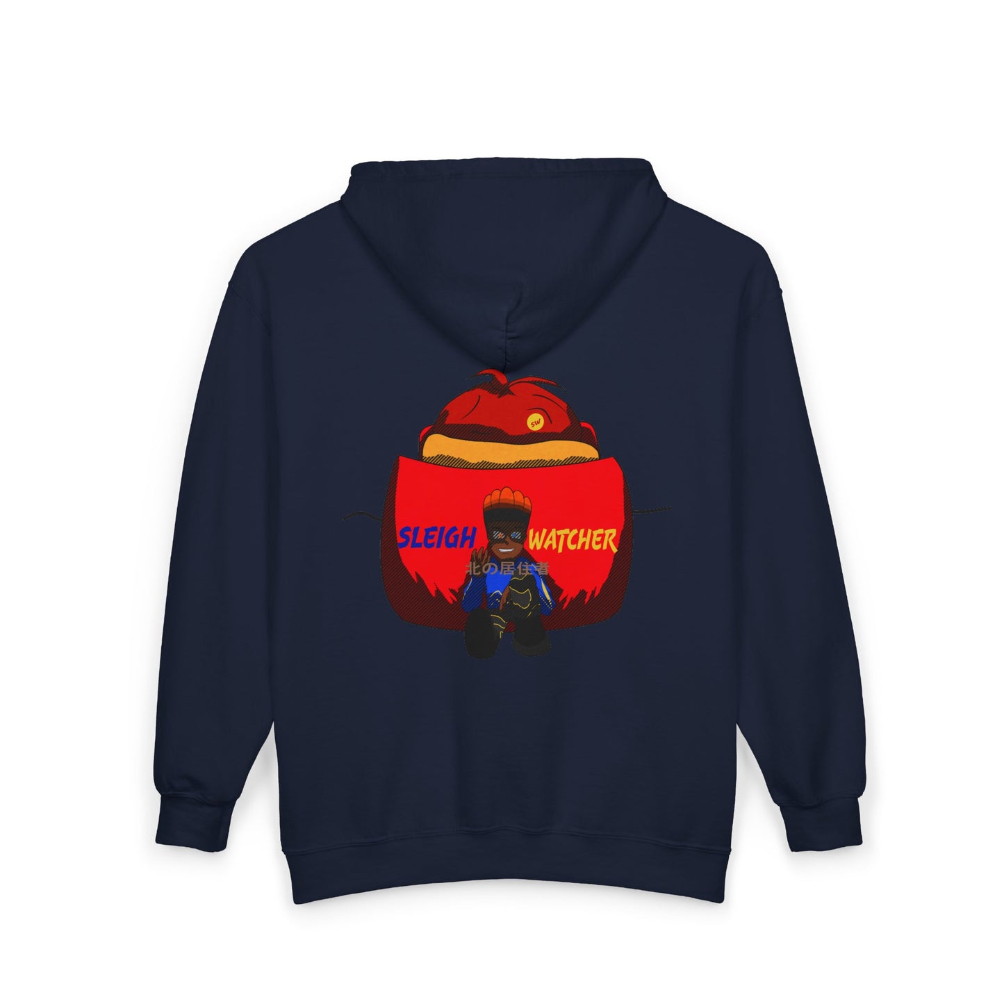 Young Reid - The SLEIGH Watcher Christmas Street Art Full Zip Hoodie