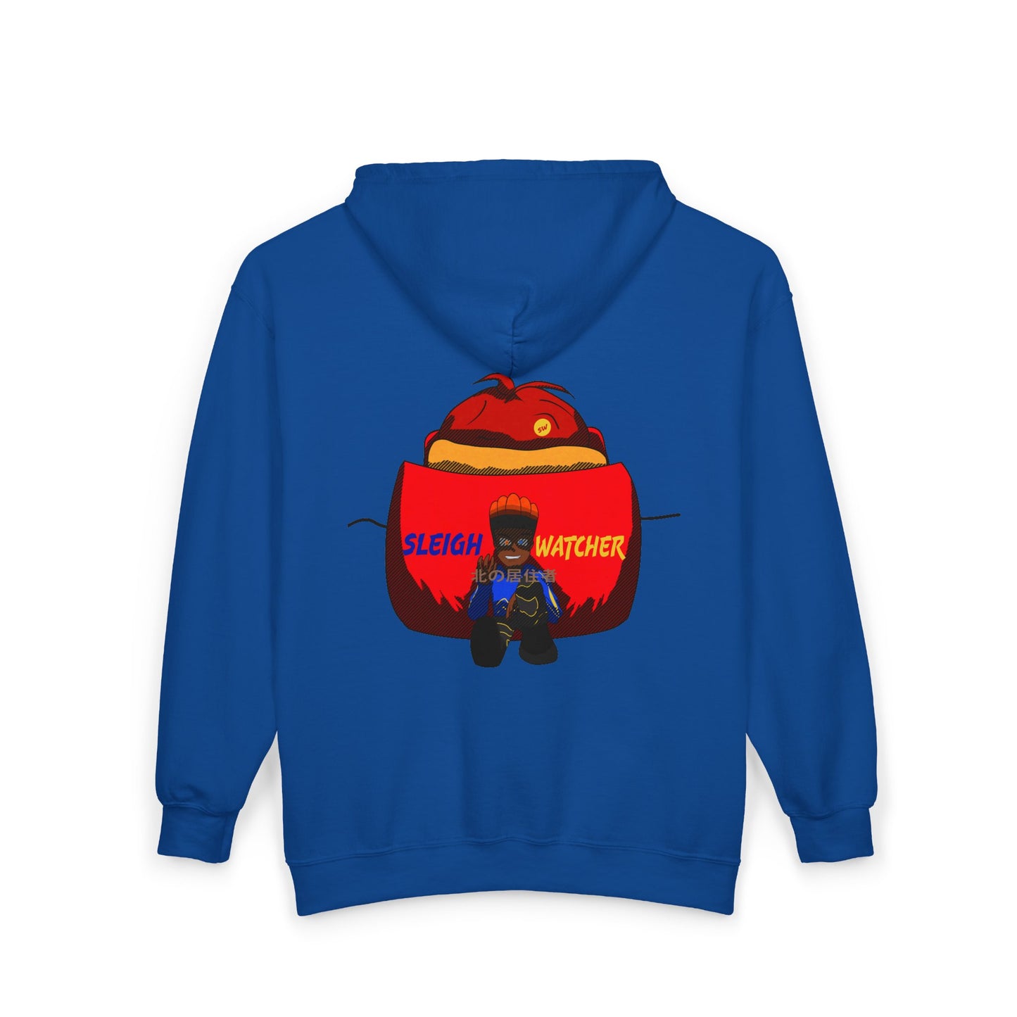 Young Reid - The SLEIGH Watcher Christmas Street Art Full Zip Hoodie