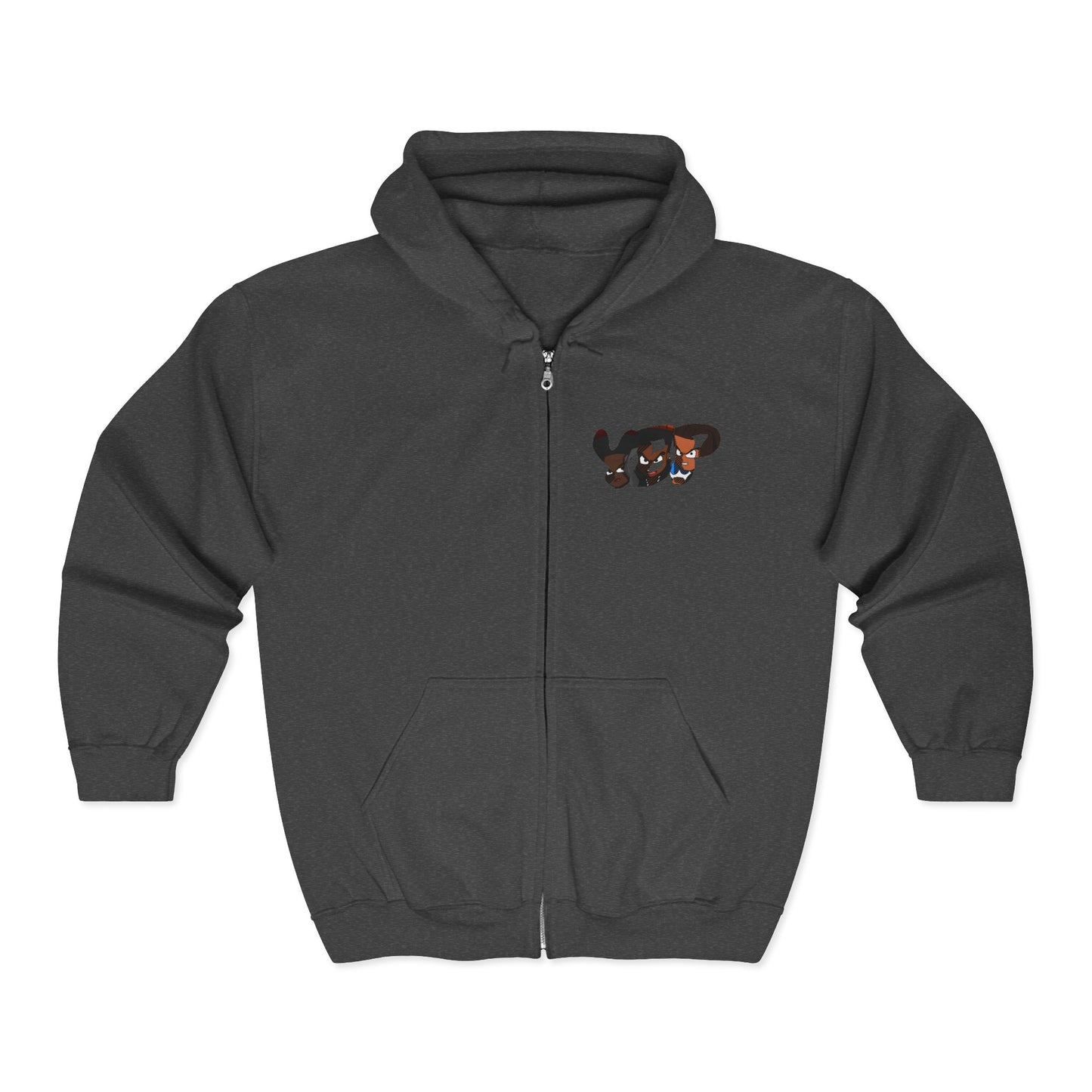 Young Reid - The SLEIGH Watcher Christmas Street Art Full Zip Hoodie