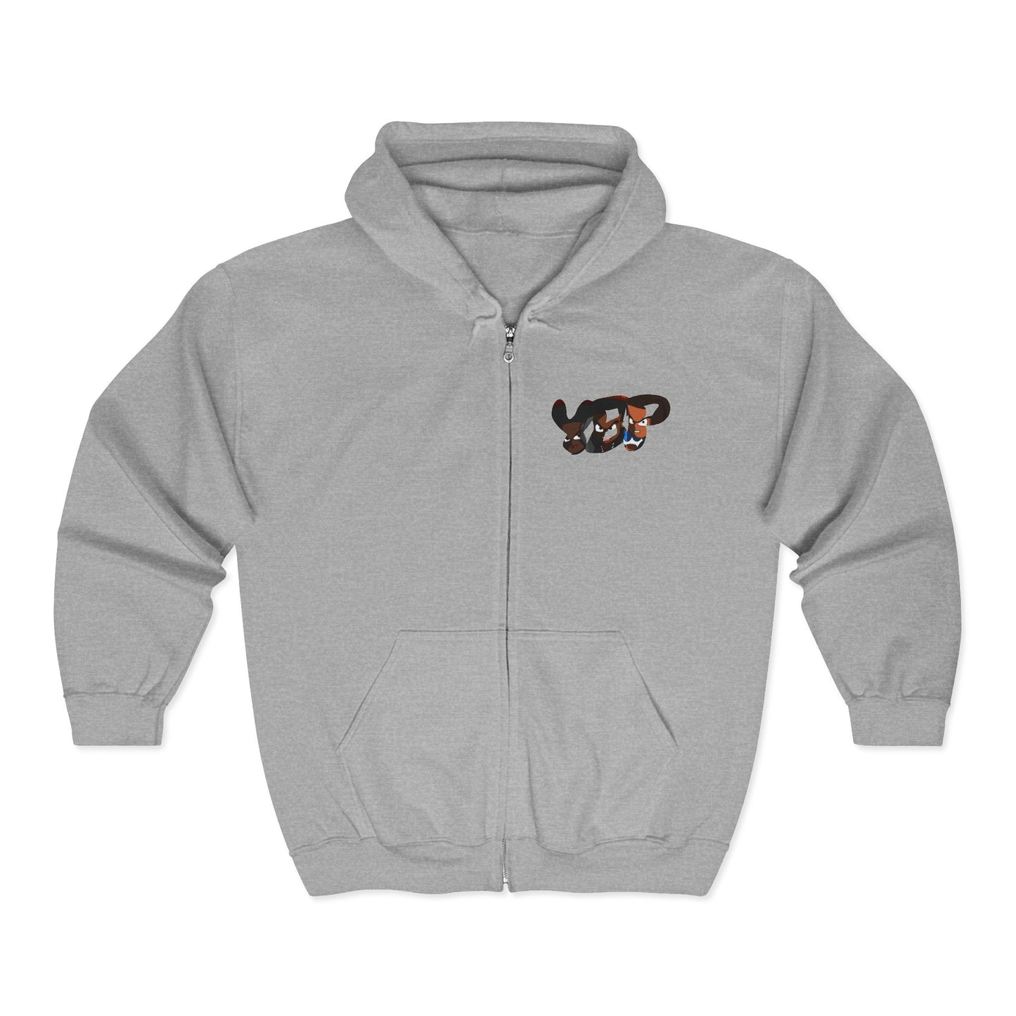 Young Reid - The SLEIGH Watcher Christmas Street Art Full Zip Hoodie