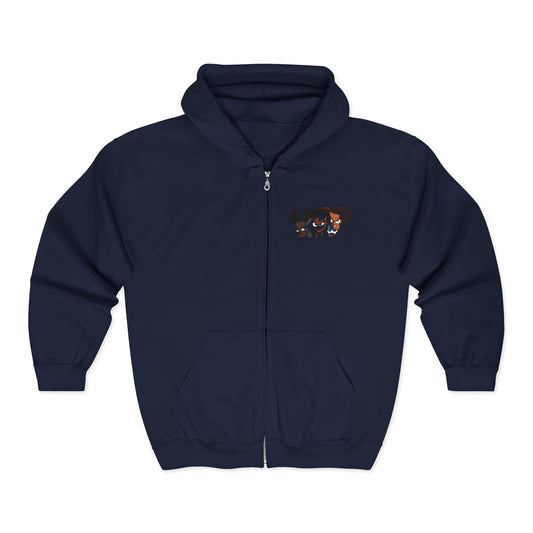 inDivdUalS - D2nice Urban Street Art Full Zip Hoodie