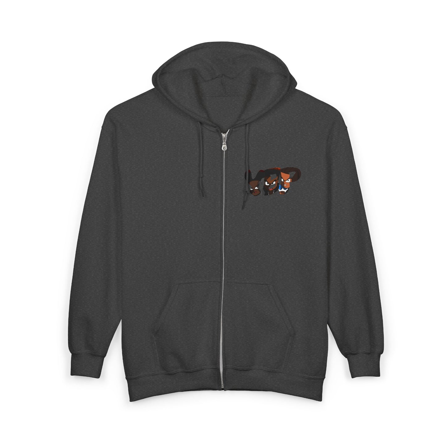 Young Reid - The SLEIGH Watcher Christmas Street Art Full Zip Hoodie