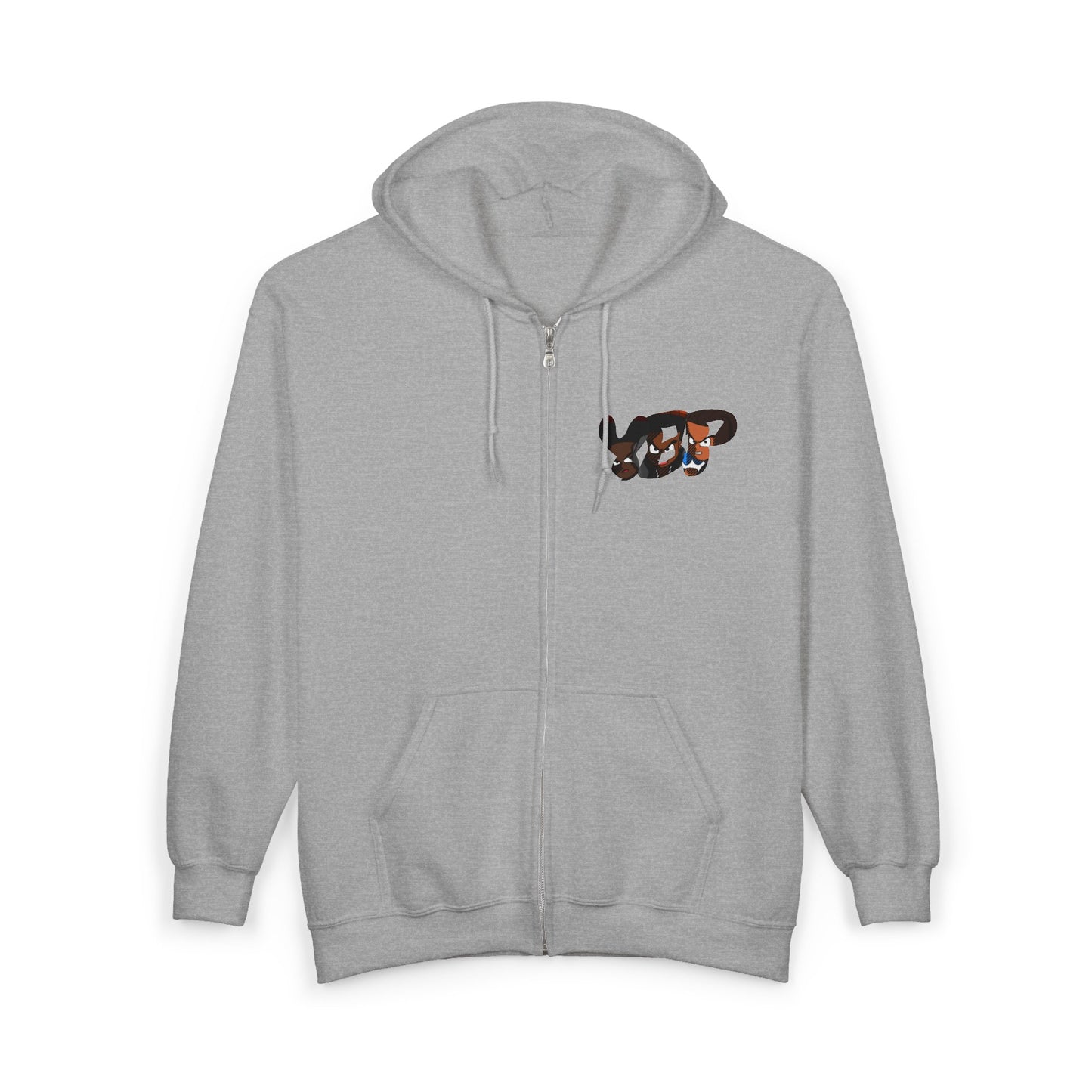 Young Reid - The SLEIGH Watcher Christmas Street Art Full Zip Hoodie